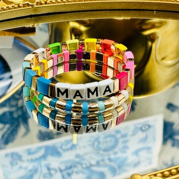 🆕 ROXANNE ASSOULIN 🧿 Set of Two  Bracelets - MAMA Rainbow Bracelets - Picture 8 of 16